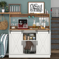 Mini armoire de bar en bois massif de luxe moderne Affichage du café et des boissons alcoolisées pour la maison Salon