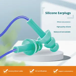 आसान कैरी शोर-प्रूफ साउंडप्रूफ छाता-आकार का पुनः प्रयोज्य आंतरिक रूप से सुरक्षित अध्ययन करते हुए वायर्ड सिलिकॉन इयरमफ - Product Image 2
