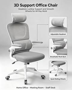 Silla de Computadora K para Uso Doméstico, Cómoda para Estar Sentado por Tiempo Prolongado, Silla Ergonómica con Características Ajustables para Dormitorios Estudiantiles - Product Image 4