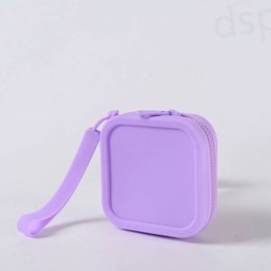 Customized Mini Silicone Coin Storage Bag Portable <b>Cable</b> Bag <b>Waterproof</b> Cosmetic Bag - Product Image 4