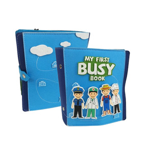 Montessori หนังสือสำหรับเด็กวัยหัดเดิน10หน้ารู้สึกหนังสือแพทย์ที่เงียบสงบรู้สึกว่าไม่ว่างสำหรับเด็กการศึกษาผ้าของเล่น - Product Image 1