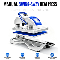 Presse à chaud par sublimation Prior Prime Quality 16x20 avec tiroir coulissant et bras pivotant pour l'impression de vêtements et de t-shirts