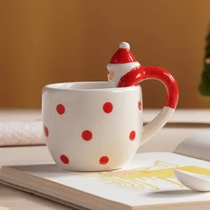 Christmas Point Santa Cafe Shop Hot Cups Coffee Tea Mugs Ceramic Mug Coffee Wholesale