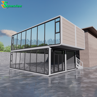 Factory Direct 20ft & 40ft Maison de conteneur extensible Maison de navire à nacelle coulissante avec cuisine pour glamping ou studio