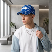 Cappello da Baseball Personalizzato in Twill Spazzolato 100% Poliestere con Stampa Sublimatica Integrale, Ricamo 3D a Rilievo e Logo WEINI, Visiera Curva
