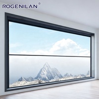 Ventanas Corredizas Verticales Minimalistas de Aluminio Rogenilan, Ventana Personalizada con Vidrio de Baja Emisividad para Residencias Costeras