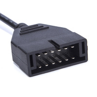 Cable Conector OBD2 de 12 PINES a 16 PINES Linkyou, 12V, para Autos GM, Herramienta de Diagnóstico Eléctrico, Material Plástico, 1 Año de Garantía