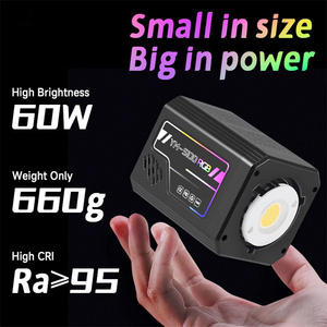 Luz LED COB RGB Profesional Recargable de 60W para Fotografía Continua, Montura Bowens, Iluminación de Estudio para Video HD y Transmisión en Vivo - Product Image 5