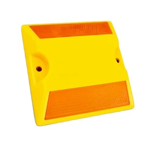 Marcador Vial Cuadrado de Plástico ABS para Seguridad Vial, Ojo de Gato, Tachas Viales Reflectivas, Reflector, Tachuela Reflectante para Carretera - Product Image 1
