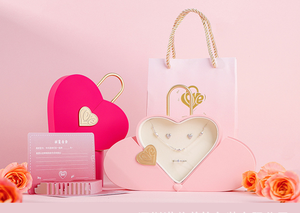 Caja de Regalo para Joyería con Cierre Metálico y Forro de Terciopelo, Caja de Empaque para Collares y Anillos, Ideal para Regalos de San Valentín, Aniversarios y Propuestas de Matrimonio - Product Image 3