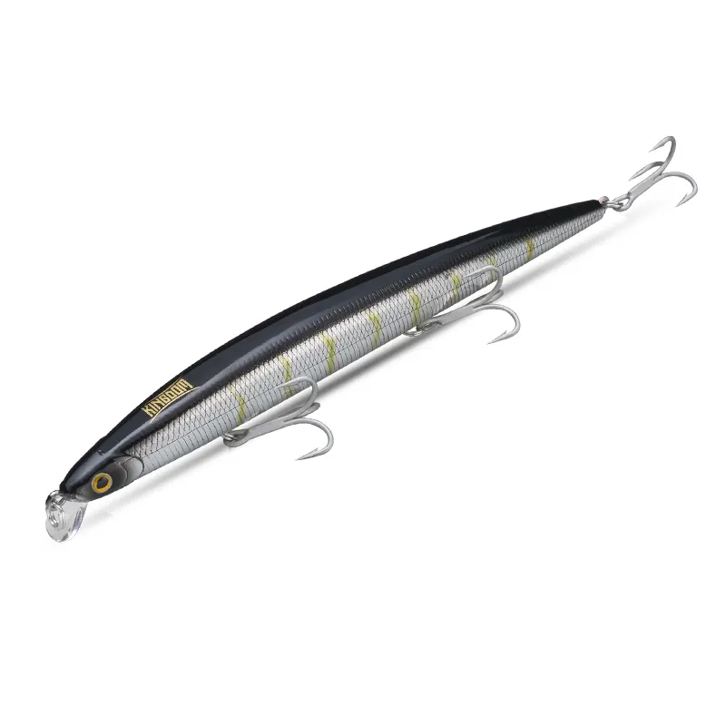 29g/33g 180mm Hart mồi Minnow Xa đúc Mồi Câu Cá biến chìm nổi mồi