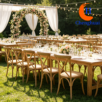 Chaise de banquet empilable en gros, chaise de mariage empilable, chaise de restaurant empilable, chaise de salle à manger à dossier croisé en X
