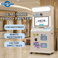 Cabina de Fotos Tipo Revistero con Frente Transparente, Cabina de Fotos Coreana con Cámara e Impresora