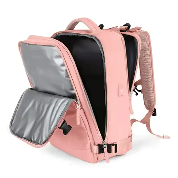 Rucksack מזדמן מזדמנים נסיעות גדול תרמיל גב נשים רגליים רגליים עם יציאת טעינה USB