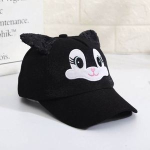 Wholesale Custom Embroidery 5 Panel Cute <b>pink</b> Baby Boys Girls Kids Baseball Cap With Ears - Product Image 2