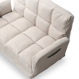 Wholesale Cheap Wooden Folding Linen Fabric Living Room Sofa - Product Image 4