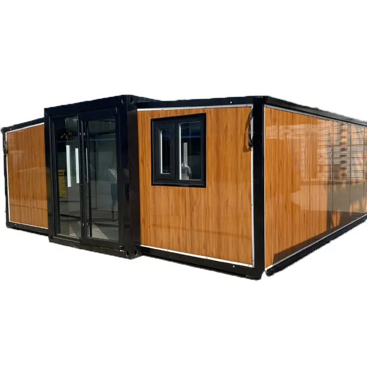 Containerhuis Fabrikant Geïsoleerde Prefab Huis Opslag Sandwichpaneel Drie Slaapkamers Één Toilet Te Koop