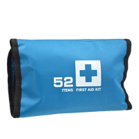 Trousse de premiers secours JCMED, nouveau modèle, mini sac bleu, kit de survie avec fournitures médicales d'urgence essentielles