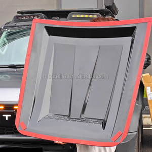 غطاء محرك السيارة عالي الجودة من البلاستيك ABS باللون الأسود المطفي طراز Cyber Knight لسيارة Jetour T2 Traveler - Product Image 4