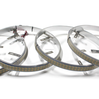 Kit d'éclairage de roue LED 12V 5 rangées blanc pur de haute qualité pour accessoires de voiture