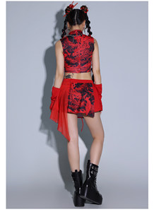 <span class=keywords><strong>ชุด</strong></span>เครื่องแต่งกายเต้นแจ๊สสำหรับผู้หญิง <span class=keywords><strong>ชุด</strong></span>ผ้าไหม/ผ้าฝ้าย สำหรับการแสดงกลุ่มผู้ใหญ่ - Product Image 6