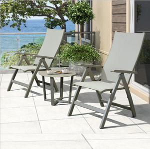 Juego de Muebles de Exterior de Aluminio Resistente <span class=keywords><strong>Manchester</strong></span>, Cómodo Conjunto de Patio con Sillas de Mimbre, Mesa de Bistró Moderna para <span class=keywords><strong>Hotel</strong></span> - Product Image 4