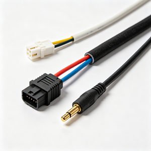 Custom Copper Core <b>Cable</b> Assembly 2x0.5 mm² + 1x0.5 mm² with Multi-Pin Connectors for Electronic Applications - Product Image 1