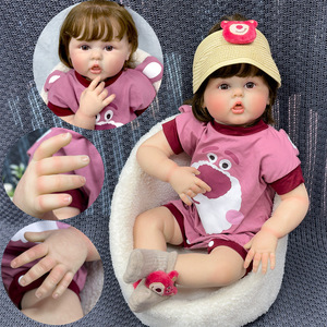 ตุ๊กตา reborn ขนาด 60 ซม. ทำจากผ้า จำลองรูปร่างเด็กทารก ดีไซน์น่ารัก น่าสนใจ พร้อมฟังก์ชั่นกัดนิ้ว ขายส่ง - Product Image 1