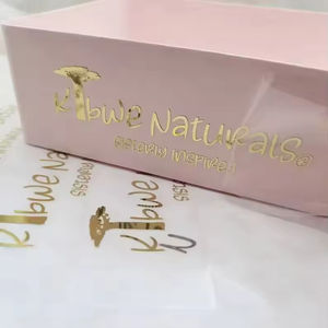 Autocollant de transfert 3D or et argent 5x5 cm, autocollant personnalisé pour emballage, logo, autocollant métallique personnalisé électro-plaqué - Product Image 5