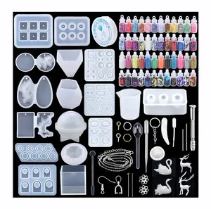 DIY Schmuck paket Epoxidharz Silikon Schmuck formen Kit Set mit guter Qualität Ring Armreif Anhänger Harzform