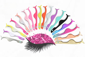 แหนบติดขนตาสแตนเลสสีสันสดใส พร้อมรับผลิตแบรนด์ส่วนตัว อุปกรณ์ติดขนตา - Product Image 6