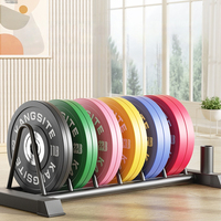 Discos de Peso de Competición Premium con Núcleo de Acero y Revestimiento de Goma, Orificio de 50 mm, para Entrenamiento de Fuerza Profesional y Gimnasio en Casa