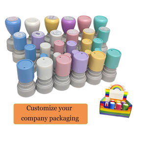 Color pastel <span class=keywords><strong>HA</strong></span> Stamp Holder Flash Foam Self Ink Teacher Stamps Round Flash Stamps - Product Image 5