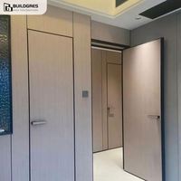Porte en bois invisible de qualité supérieure de Buildgres-pour l'étude de manoir de luxe