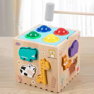 8-in-1 Multi-funzionale attività di smistamento cubo Montessori ispirato al gioco a forma di animale di talpa - Product Image 6