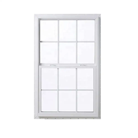 Ventana Abatible de PVC Resistente a Huracanes, Ventana de Vinilo de Una Sola Hoja Abatible Verticalmente
