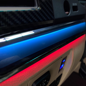Kit d'éclairage LED dynamique et coloré pour l'intérieur de la voiture, noir piano, pour Land Cruiser 200 2010-2023 - Product Image 4
