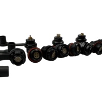 Conectores Fischer Serie F de BEXKOM, Tipo Push, con Cubierta Antipolvo, Conector Rápido Circular a Prueba de Agua