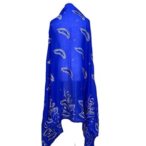Vente en gros 12pcs coton doux broderie florale <span class=keywords><strong>Hijab</strong></span> Pashmina Écharpe Modal Voile Cap pour les musulmans africains mariage traditionnel - Product Image 1