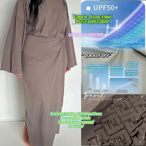 Burkini Bronzant à Séchage Rapide Musulman Hijab Ensemble de <span class=keywords><strong>Maillot</strong></span> de Bain – Avec Jupe Paréo TMFRCL Personnalisé Qui Laisse Bronzer Vêtement de Plage Pudique pour Femme - Product Image 5