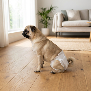 Couches jetables respirantes et absorbantes anti-fuites pour animaux de compagnie XS/S/M/L/XL – Couches pour chiens et chats mâles - Product Image 3
