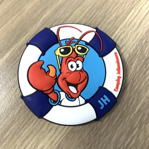 Tùy Chỉnh Cá Nhân Móc Và Vòng Vòng Chuyên Nghiệp Mềm 3D PVC Cao Su Nhãn Vá Cho Quần Áo Và Mũ - Product Image 1