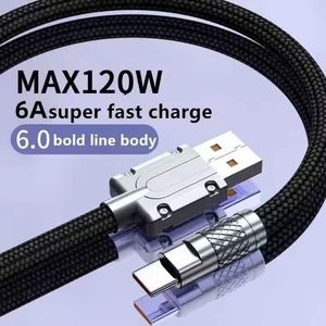 120W USB C Data <b>Cable</b> Fast Charging USB Type-C <b>Cable</b> Nylon Braided <b>Cable</b> for Mobile Phone - Product Image 4