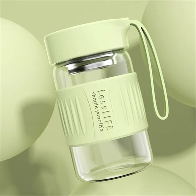 Manchon en silicone, vert, 360 ml