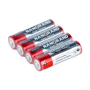 NanguangアルカリAM3ミニョン電池OEMサービスAA高エネルギー1.5vAaアルカリ電池Lr6アルカリ電池アームアルミニウムジャケット
