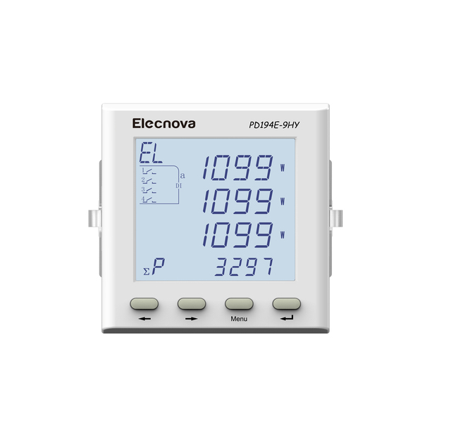 PD194Z-9HY 96*96mm 3 Phase Ac Digital Lcd Panel Mounted Power Quality and Energy Analyzer