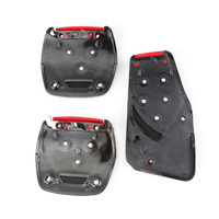Accessoires de voiture : Kit universel de pédales de course, pédales de frein manuelles et repose-pieds avec protections