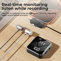 Microphone Lavalier Sans Fil A13 2.4G avec Réduction de Bruit ANC, Portée de Transmission de 20 Mètres pour Diffusion en Direct sur Téléphone Mobile