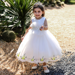 Robe en satin de haute qualité MQATZ pour bébé nouveau-né, robe de princesse blanche pour baptême, robe de demoiselle d'honneur pour enfants, robe de fête, silhouette de plage L2030XZ - Product Image 4