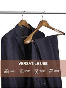 Appendiabiti in <span class=keywords><strong>Legno</strong></span> di Alta Qualità con Logo Personalizzato <span class=keywords><strong>per</strong></span> <span class=keywords><strong>Abiti</strong></span> e Vestiti - Product Image 6